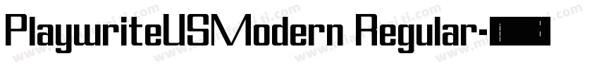 PlaywriteUSModern Regular字体转换